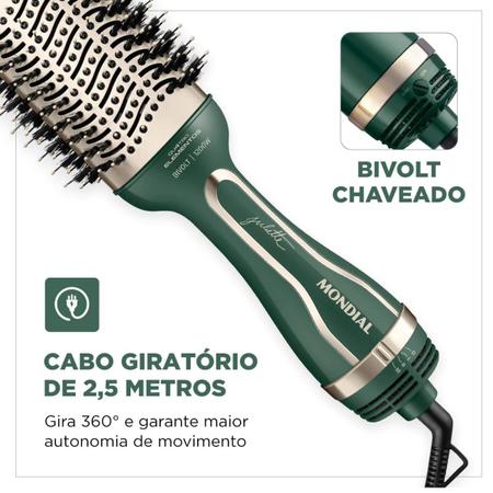 Imagem de Kit Mondial 2 em 1 Prancha P-JU-02 e Escova Secadora de cabelo ES-JU-02 Bivolt