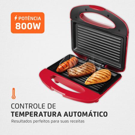 Imagem de Kit Mondial Fritadeira Air Fryer AFN-40-FR e Sanduicheira S-19 127V