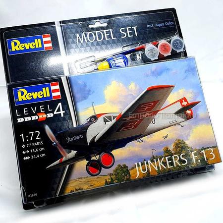 Imagem de Kit Montar Junkers F.13 - Model Set - 1:72 - Revell