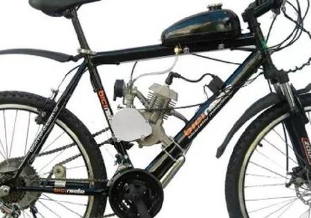 Imagem de Kit Motor Bicicleta Bike Completo Moskito 80Cc Prata Potente