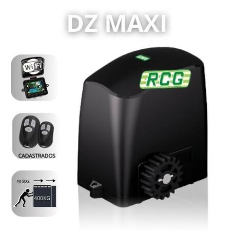 Imagem de Kit Motor Para Portão Residencial Deslizante Eletrônico RCG MAXI WIFI 1/4hp 450KG Elétrico com 2 Controles Remoto Cadastrados