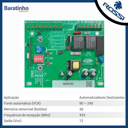Kit Motor Portão Rossi Deslizante Nano 600Kg + 1 Controle 3m Imagem de Kit Motor Portão Rossi Deslizante Nano 600Kg + 1 Controle 3m