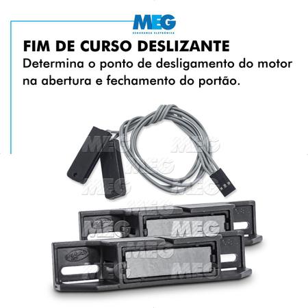 Imagem de Kit Motor Ppa Dz Home 1/4 Cv 3m Crem 5 Control Portão 250kg