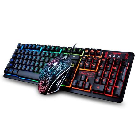 Kit Teclado Gamer Tedge RGB+ Mouse Gamer Tedge RGB + Game Pass Pc de 3 Meses