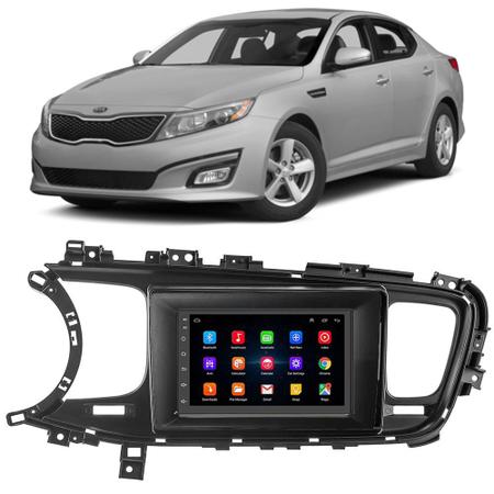 Imagem de Kit Multimídia Android Kia Optima 2015 2016 7" GPS Integrado Tv Online Bluetooth WiFi USB