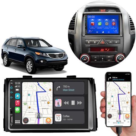 Imagem de Kit Multimídia Carplay Sorento 2010 A 2012 7 Pol MP5 Touch-screen + Câmera de ré