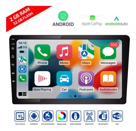 Imagem de Kit Multimídia Eclipse Cross 2019 / 2024 9 Pol Android Carplay Gps 2/32GB - 915BR ROADSTAR