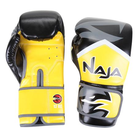 Imagem de Kit Naja Luva de Boxe / Muay Thai Naja New Extreme 12 Oz + Bandagem + Protetor Bucal