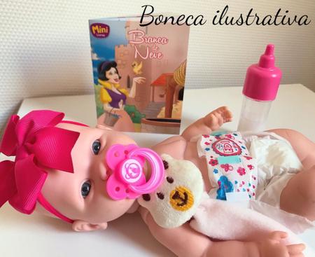 Imagem de Kit nanar fralda para boneca mamadeira chupeta livro Infantil 1004 ED1 Brinquedos