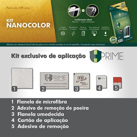 Imagem de Kit Nanocolor HPrime Película Nanoshield Preto + Capa para Samsung Galaxy S10 Lite 6.7