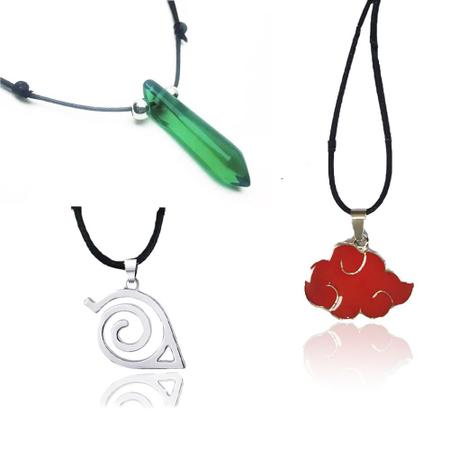 Kit Presente Kunais - Bandana Konoha, Colar Akatsuki & Tsunade