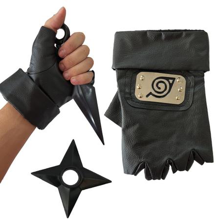 Scione Hatake Kakashi Kunai Conjuntos Luvas Bandana Shuriken Arma