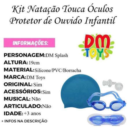 Imagem de Kit Natação Touca Óculos Protetor Ouvido Adulto Profissional