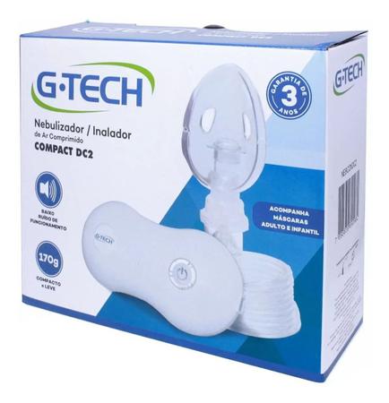 Imagem de Kit Nebulizador Inalador + Espaçador + Soro G-tech