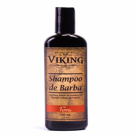 Imagem de Kit Necessaire Shampoo e Condicionador de Barba Viking Terra