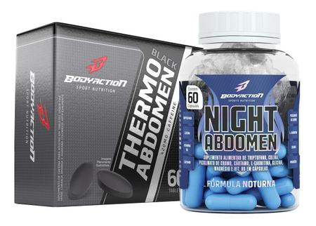 Imagem de Kit Night Abdomen + Thermo Abdomen Black - Bodyaction