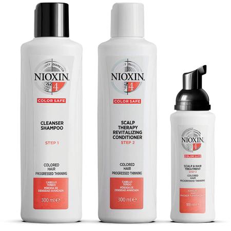 Imagem de Kit Nioxin System 4, tratamento para fortalecimento e espess