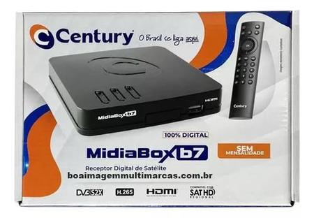 Imagem de Kit Nova Antena Parabólica 60cm com Recepitor Digital HD da Century Midiabox B7