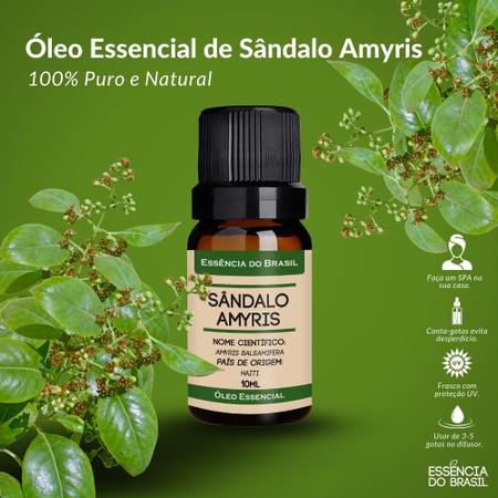 Imagem de Kit Óleo Essencial Sândalo Amyris + Pronto Uso Roll On 10ml