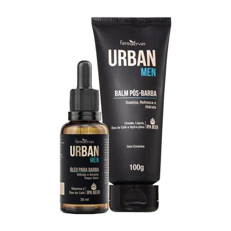 Kit leo para Barba e Creme Balm P s Barba 100g Urban Men