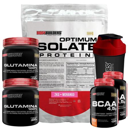 Imagem de Kit Optimum Isolate Whey Protein 2Kg+ 2 Bcaa 100G