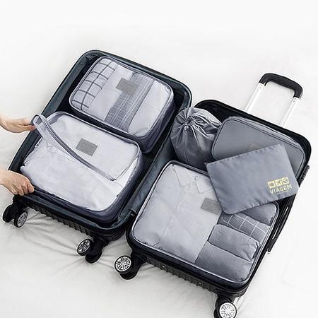 Imagem de Kit Organizador de Malas com 6 Peças Viagem Jacki Design - ARH18608