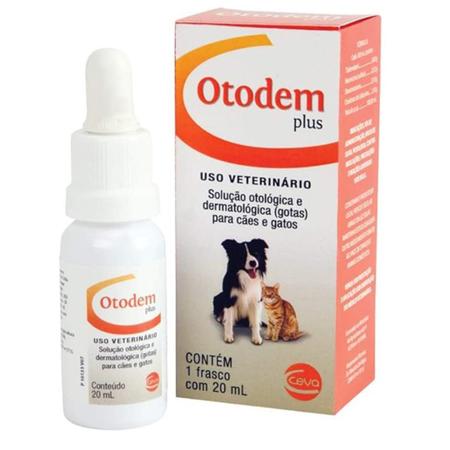 Imagem de Kit Otodem Plus 20ml + Otodem Auriclean 100 Ml