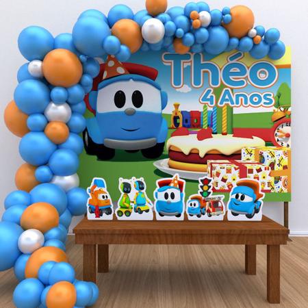 Kit Ouro Personalizado Festa Aniversário Léo o Caminhão 01-IMPAKTO