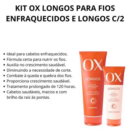 Imagem de Kit Ox Longos Para Fios Enfraquecidos E Longos C/2