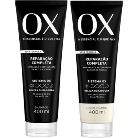 Kit Ox Reparação Completa Shampoo 400ml + Cond. 400ml - Kit Shampoo e  Condicionador - Magazine Luiza