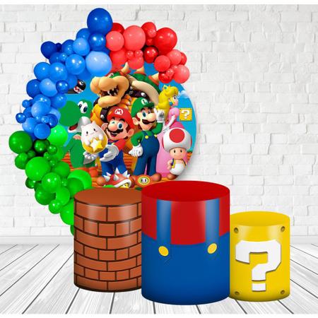 Painel Redondo Super Mario Bros Filme - IMPAKTO VISUAL - Painel de