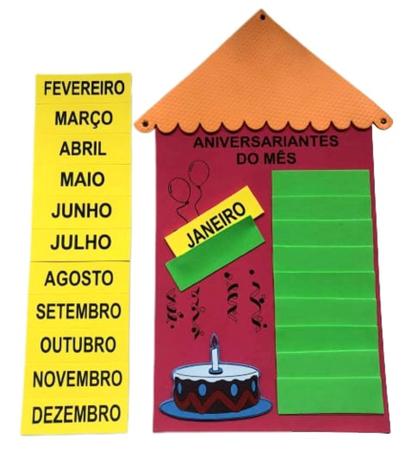 Imagem de Kit Painel Sala de Aula Chamada, Calendário, Aniversariante, Ajudante e Bem Vindos