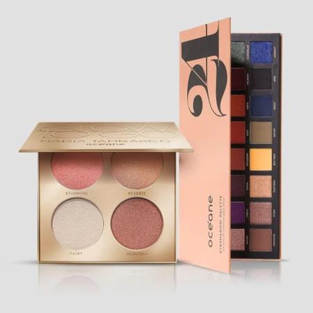 Imagem de Kit Paleta de Iluminadores Nádia Tambasco By Océane + Paleta de Sombras 24 Cores Océane (2 Produtos)