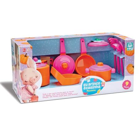 Imagem de Kit Paneleiro Infantil - Laranja - Nig Brinquedos