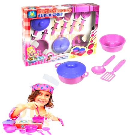 Jogo Panela Mini Cozinha brinquedo Panelinha Infantil Menina - Pica Pau -  Panelinha de Brinquedo - Magazine Luiza