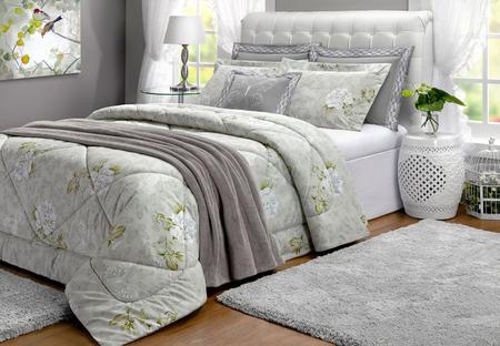 Imagem de Kit papillons jogo de cama completo super moderno edredom cobertor + jogo de lençol bordado para cama casal queen em algodão macio e moderno com 11 pe