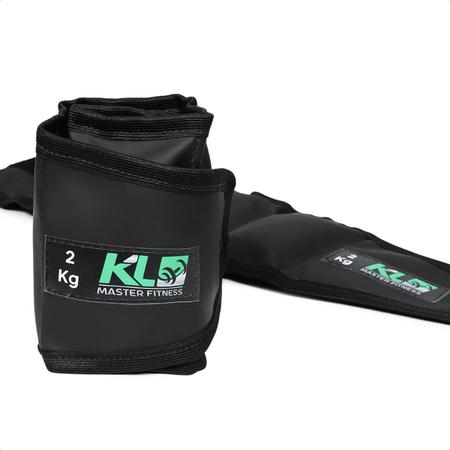 Imagem de Kit Par Caneleira Tornozeleira KL Master Fitness 1 a 5 kg