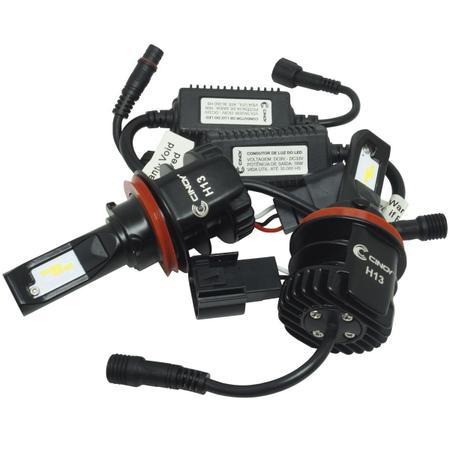 Imagem de Kit Par Lâmpada Super Ultra Bi Led Plus Automotiva Farol 12000 Lumens 6500K 12V 24V Carro Cinoy