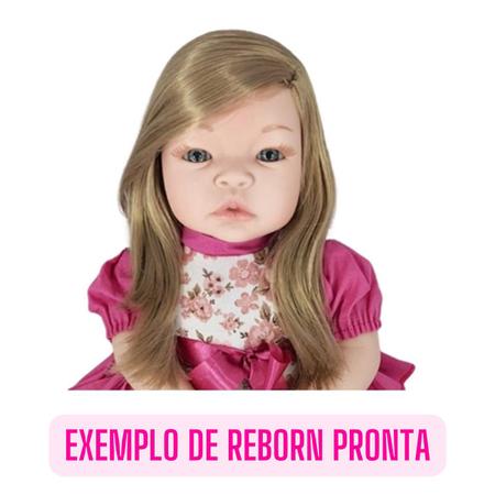 Kit 2 Bonecas Reborn Baby Kiss Bebê Reborn Loira ou Morena