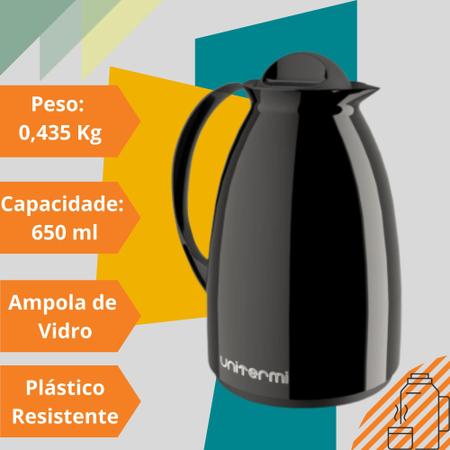 Garrafa Térmica Pampa Cinza + Suporte para Filtro Café n°103