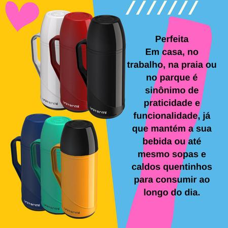 Imagem de Kit Para Café Garrafa Térmica Roma 1 Litro Com Suporte para Filtro de Café 102/103 Açucareiro 350 ML