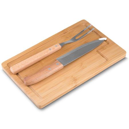 Imagem de Kit para Churrasco 3 Peças Bambu Topget