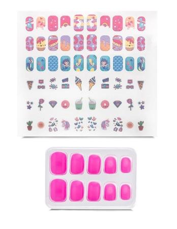 Imagem de Kit Para Decorar Unhas Infantil MakeBrinq - PoliBrinq