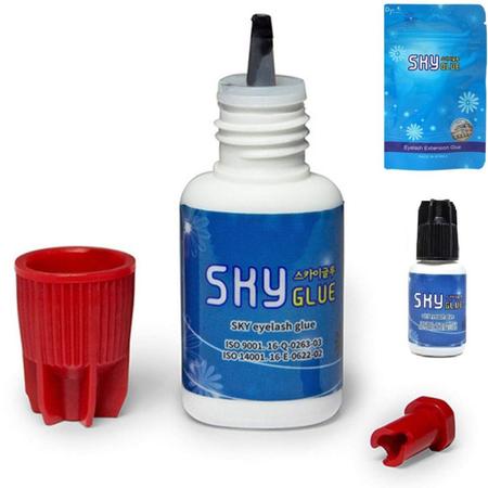 Kit Para Extensão de Cílios, Cola Sky Paleta Flor Batoque Imagem de Kit Para Extensão de Cílios, Cola Sky Paleta Flor Batoque