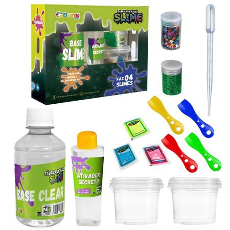 Slime com ativador pronto e ingredientes faça você mesmo diversao em  família - BANG TOYS - Slime / Amoeba - Magazine Luiza