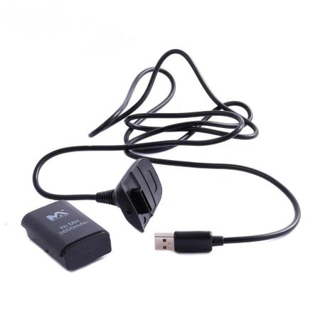 Imagem de Kit Para Jogar E Carregar 360 Com Cabo USB e Bateria Para Controle