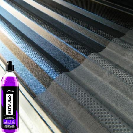 Imagem de Kit para Lavar Moto Carro Caminhão Shampoo V Floc Cera Native Luva Toalha Revitalizador Restaurax