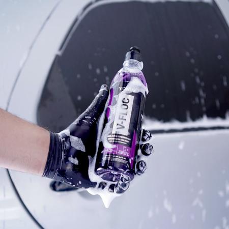 Imagem de Kit para Lavar Moto Carro Caminhão Shampoo V Floc Cera Native Luva Toalha Revitalizador Restaurax