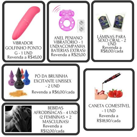 Imagem de Kit Para Revenda SexShop 54 Itens Sex Shop Atacado