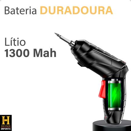 Imagem de Kit Parafusadeira Elétrica Sem Fio Bivolt 110V/220V Modelo Reversível 2 Em 1 Top